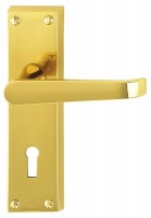 Carlisle Brass Door Handles M30 Victorian Lever Lock Polished Brass 20.38